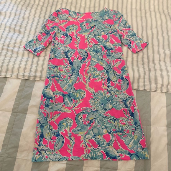 Lilly Pulitzer Lobster in Love 3/4 Sleeve Dress - Picture 2 of 4
